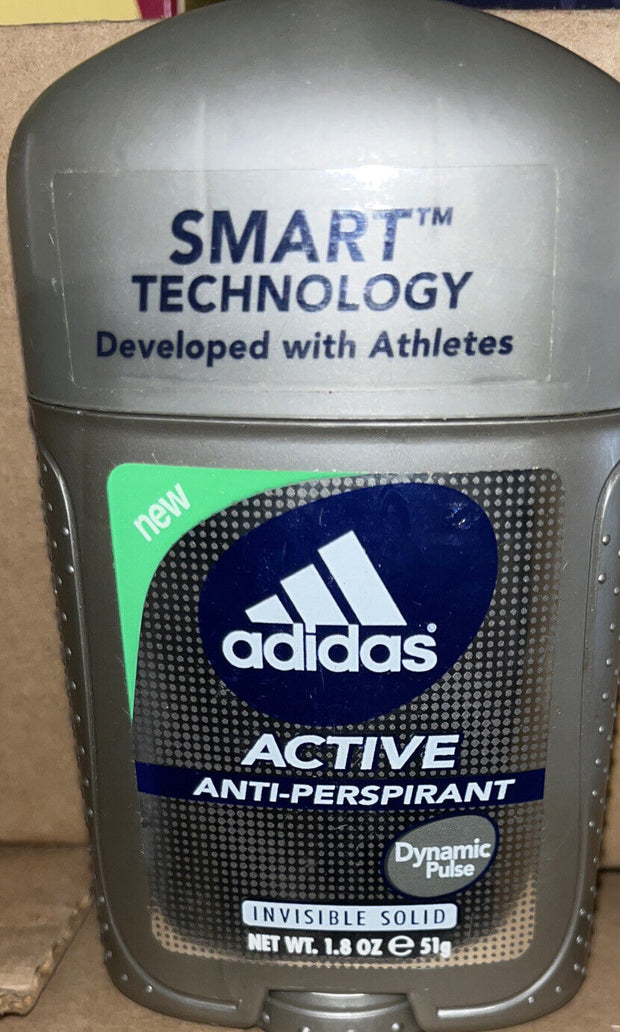 Adidas Dynamic Pulse Active Anti -Perspirant Invisible Solid For Men 1.8 Oz