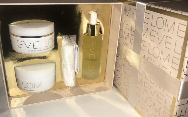 EVE LOM Cleanser+Radiance Face Oil+Moisture Mask TRULY RADIANT GIFT SET. BOXED