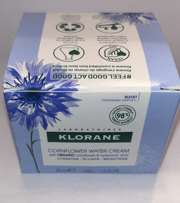 KLORANE Cornflower Water Cream with Cornflower & Hyaluronic Acid 1.6 Oz