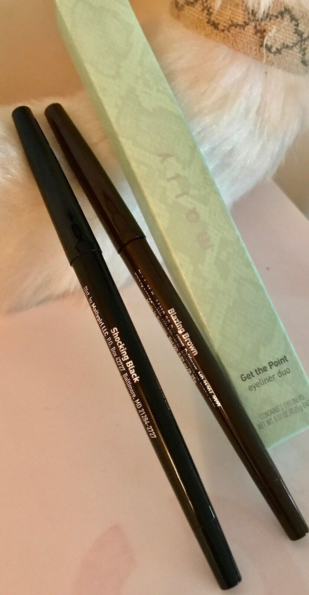 Mally Get The Point  EyeLiner Duo (Black End Brown) Authentic New In Box