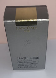 Lancôme 1 fl Oz Maqui-Libre Skin Liberating Makeup Oil Free     Miel Fonce IV.