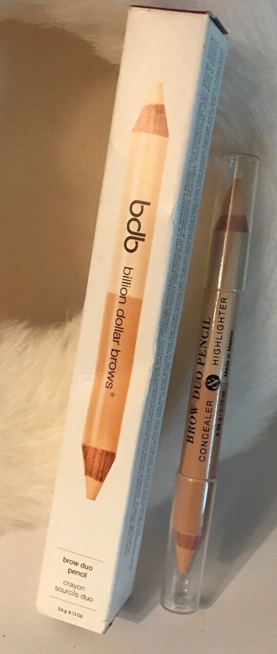 Billion Dollar Brows Brow Duo Pencil Concealer & Highlighter 0.10 oz. NEW IN BOX