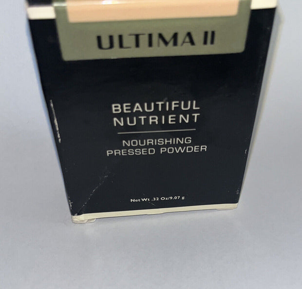 Ultima II Beautiful Nutrient Nourishing Pressed Powder .32 oz MEDIUM