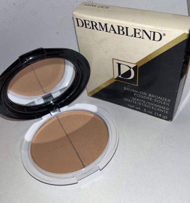 Dermablend Matte Brush On Bronzer Matte/Shimmer Full Size Soft Taffy  5 g