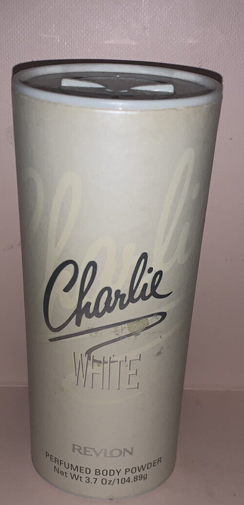 Vintage Charlie White By Revlon  Perfumed Body Powder 3.7 Oz