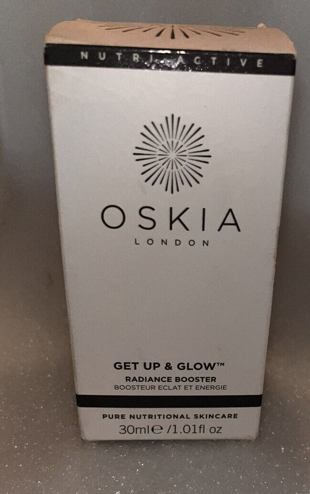 OSKIA London Get Up & Glow Radiance & Energy Booster 1 fl oz .NEW