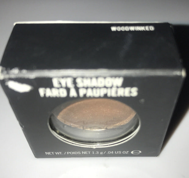 MAC Cosmetics Single Eyeshadow Woodwinked Warm Antiqued Gold Veluxe Pearl New