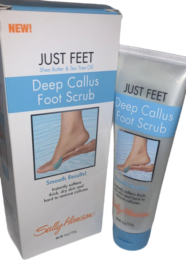 Sally Hansen Just Feet Deep Callus Foot Scrub. 4 OZ