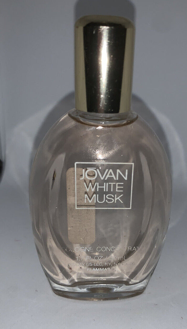 Jovan White Musk Cologne Concentrate Splash for Women 1.7 fl oz 50 ml NEW