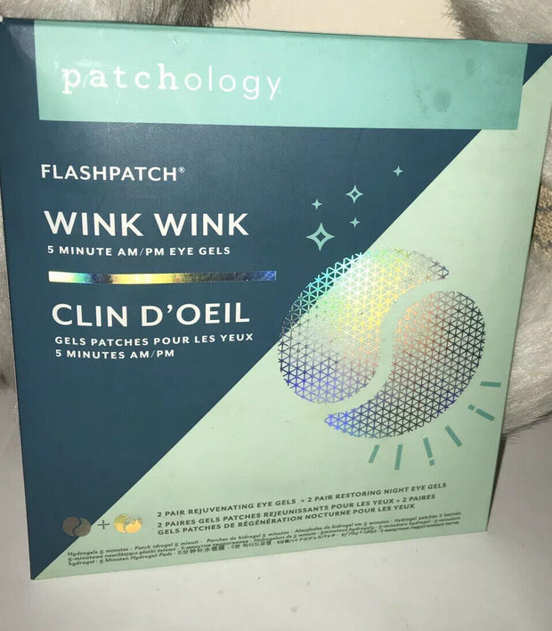 x2 PATCHOLOGY Flashpatch Wink Wink 5 Minute 2 pair AM/PM Eye Gels .NEW