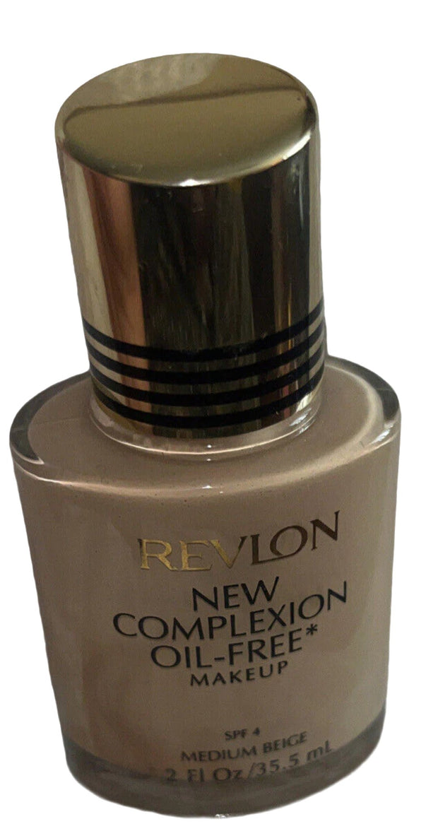 REVLON New Complexion Oil Free Liquid Makeup -medium Beige. Full Size