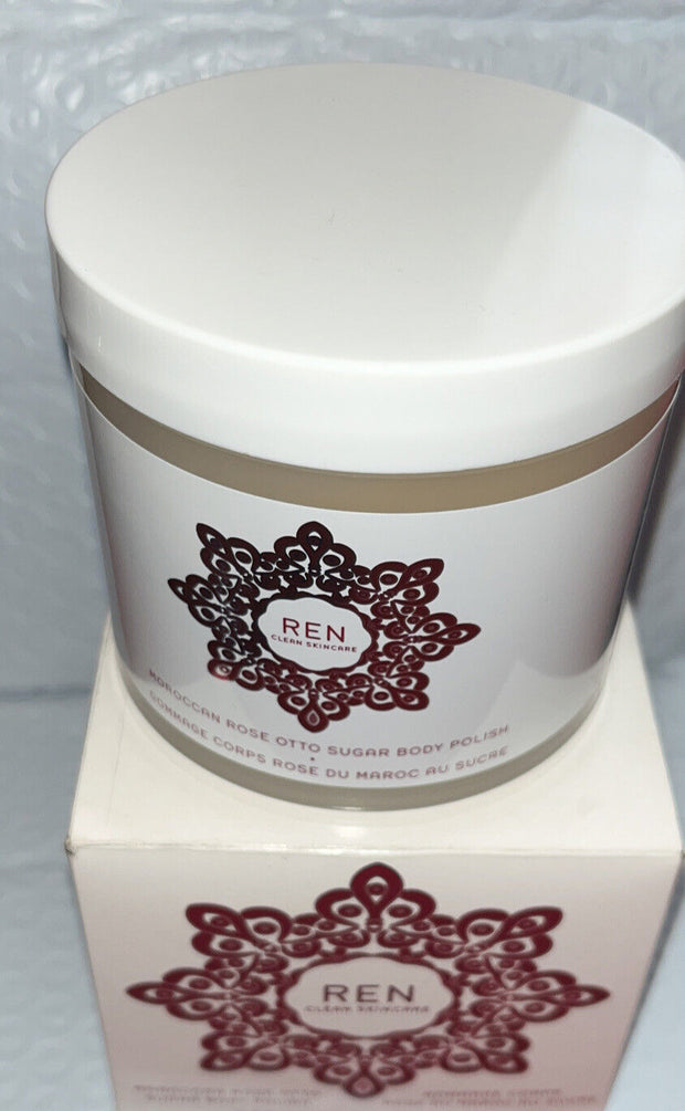 REN Moroccan Rose Otto Sugar Body Polish  11.2 fl oz New in Box