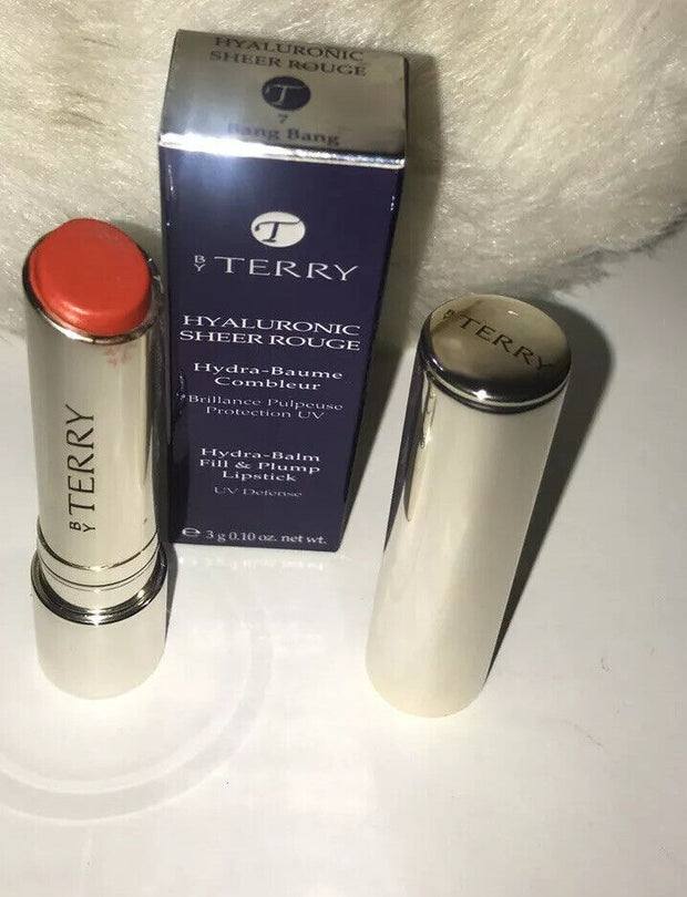 By Terry Hyaluronic Sheer Rouge Hydra-balm Fill Plump Lipstick #7 Bang Bang NIB