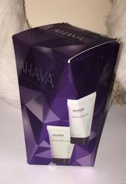 (x2) AHAVA DEAD SEA WATER MINERAL BODY LOTION & HAND CREAM GIFT SET 1.3 OZ Each