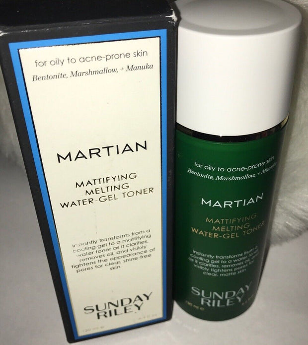 SUNDAY RILEY 4.4 fl oz Martian Mattifying Melting Water-Gel Toner - NEW IN BOX