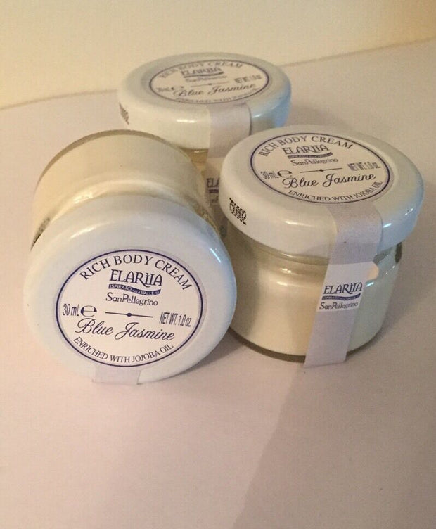 (x3) Perlier ELARIIA Blue Jasmine Rich Body Cream ~Travel Size 1 oz each~No Box