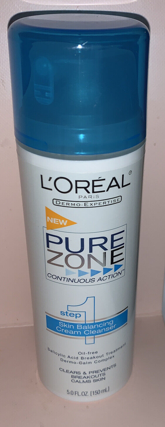 L'Oreal Paris Dermo-Expertise Pure Zone Step1 Skin Balancing Cream Cleanser 5 oz