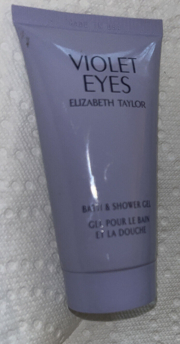 6X Violet Eyes by Elizabeth Taylor Bath & Shower Gel 1.7 Oz Each