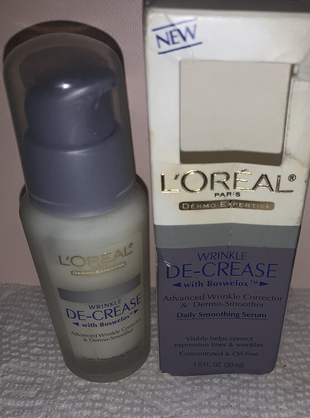 L'Oreal DermoExpertise Wrinkle De-Crease Daily Smooth Serum w Boswelox 30ml