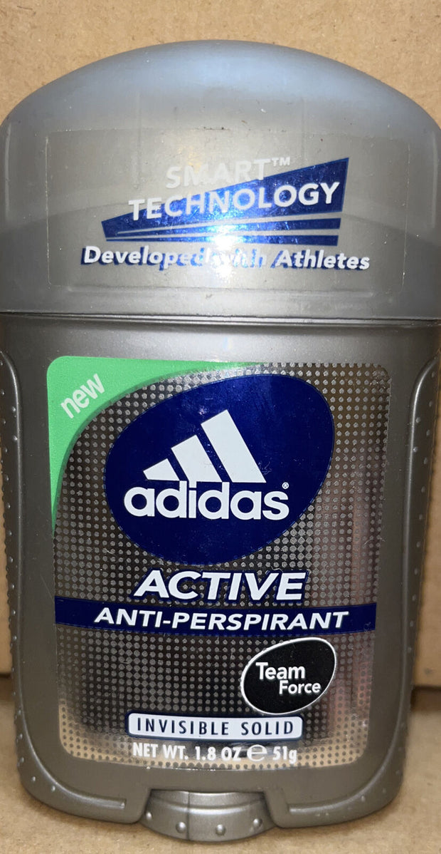 Adidas Team Force Active Anti -Perspirant Invisible Solid For Men 1.8 Oz