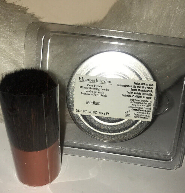 Elizabeth ARDEN Pure Finish Mineral Bronzing Powder Refill with brush ~MEDIUM~