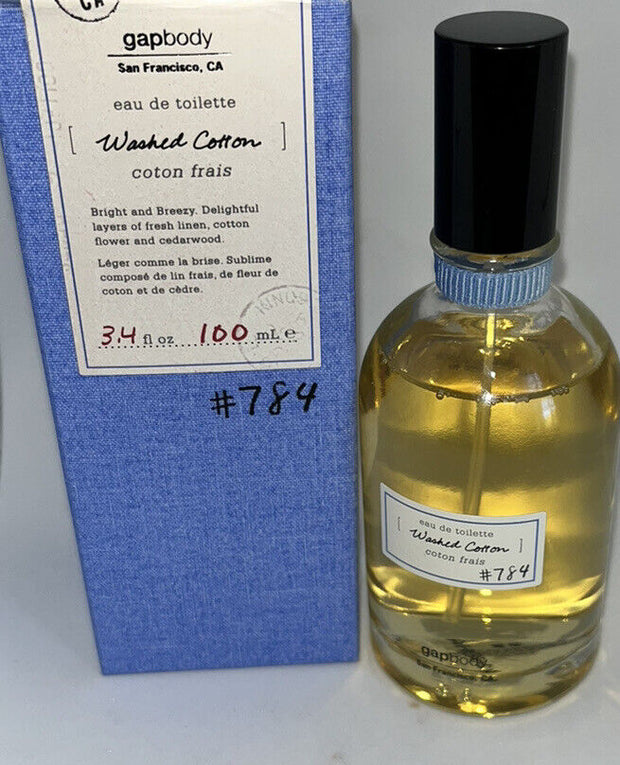 Washed Cotton #784 by Gap 3.4 Fl oz EDT Eau De Toilette Spray