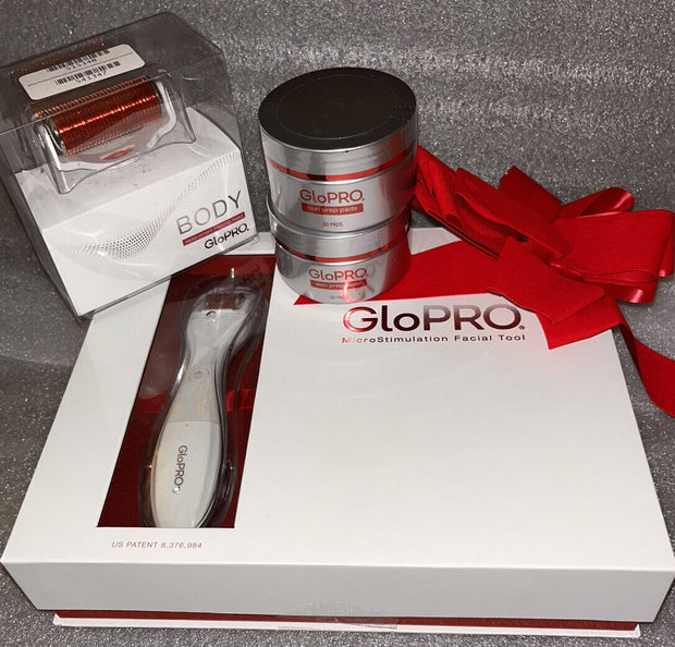 GLOPRO Microneedling Regeneration Tool Plus 60 Skin Prep Pads, Bonus