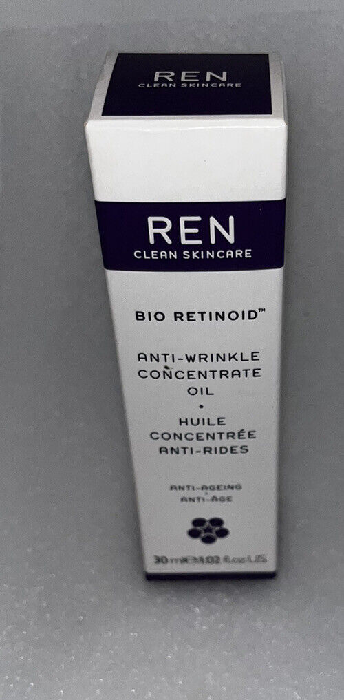 REN Clean Skincare Face Bio Retinoid Anti-Wrinkle Concentrate Oil 1oz / 1.02