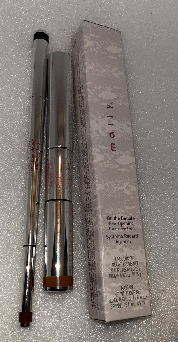 Mally On The Double Eye- Opening Liner System Black Brown - New in Box