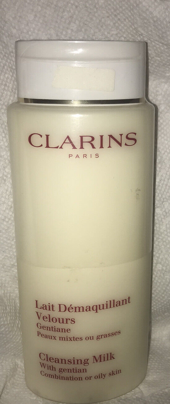 Clarins Cleansing Milk with Gentian  Combination or Oily Skin, Jumbo 13.9 oz.