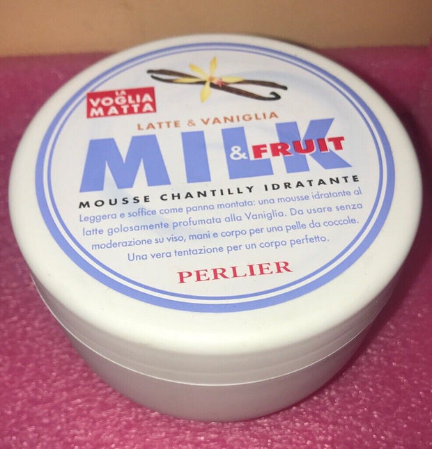 Perlier Milk & Vanilla 500ml /17.6oz Body Mousse NEW SEALED