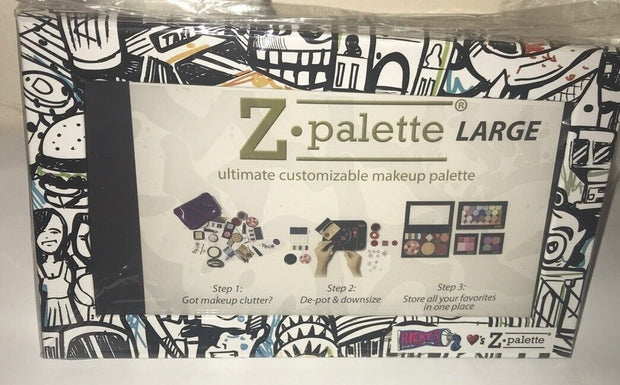 Z PALETTE Large Empty Customizable Magnetic Makeup Case Ricky’s NYC Graffiti~NEW