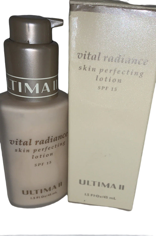 Ultima II Vital Radiance SKIN PERFECTING LOTION SPF 15 Radiant 1.5 oz/45mL New