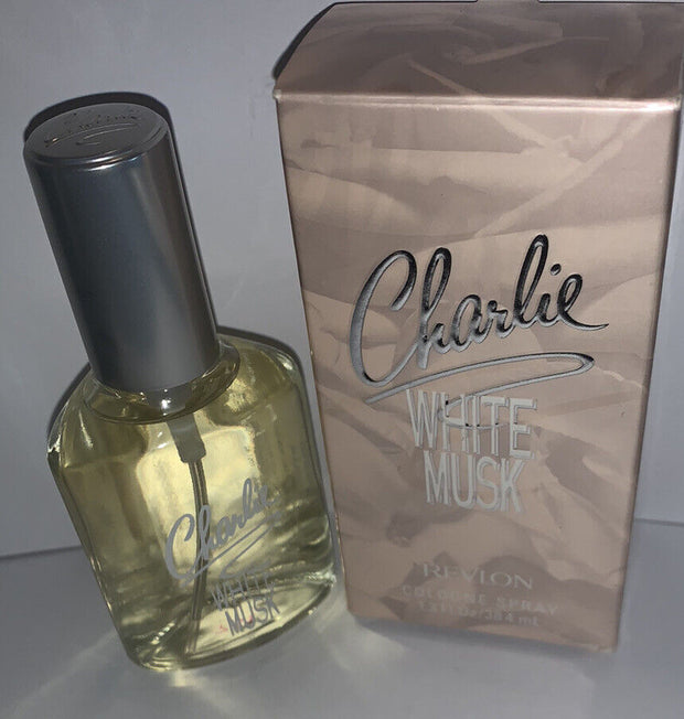 Revlon Charlie White Musk Cologne Spray 1.3oz . NEW IN BOX