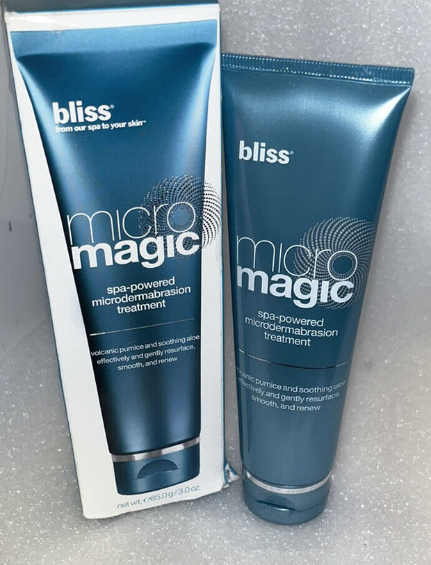 bliss Micro Magic Spa-Powered Microdermabrasion Treatment 3 oz. Sealed & Boxed