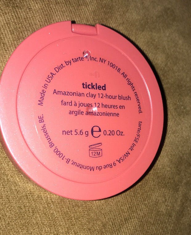 TARTE-  Amazonian Clay 12-Hour Blush - Tickled - Full Size - New BOXLESS