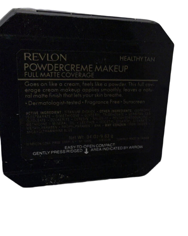 Revlon Powdercreme Full Matte Coverage Makeup Healthy Tan