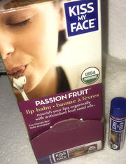 X24 Kiss My Face Lip Balm Passion Fruit .18 Ounce/ Each. BOXED