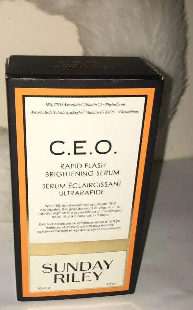 NEW Sunday Riley CEO Rapid Flash Brightening Serum 1 oz.