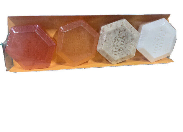 Perlier Honey Organic Soap 4 Bar Gift Set