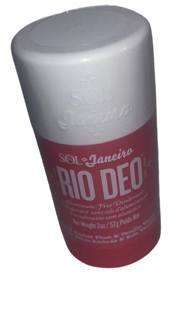 Rio Deo Aluminum Free Deodorant Black Amber Plum and Vanilla Woods 2 oz. Sealed