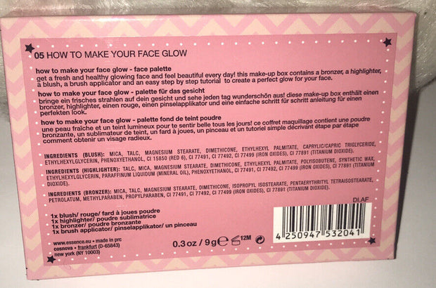 Essence how to Make Your Face glow make-up box.NIB