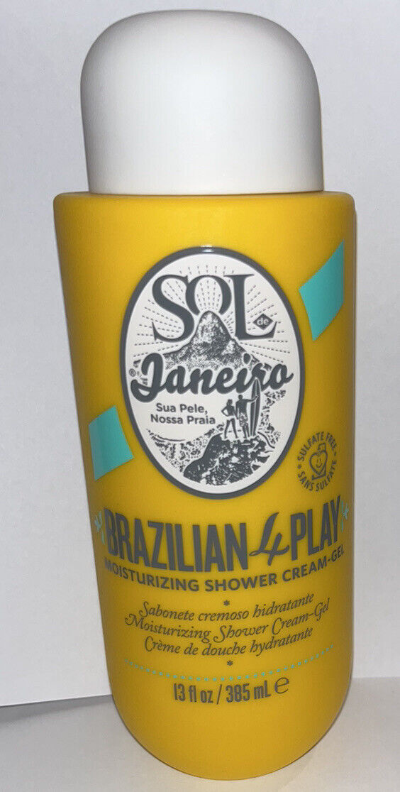 Sol de Janeiro Brazilian 4 Play Moisturizing Shower Cream-Gel 13 oz New~Sealed