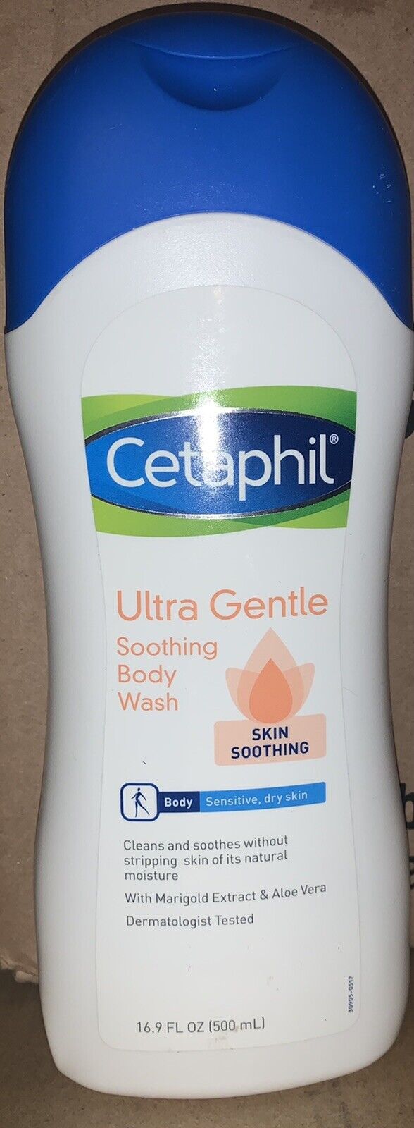 X3 Cetaphil Ultra Gentle Soothing Body Wash, Sensitive Skin, 16.9 Oz Each