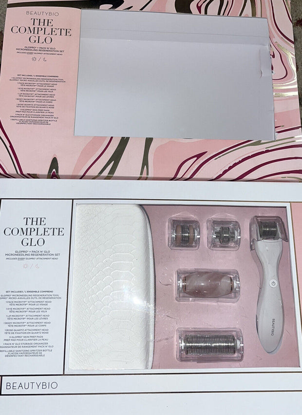 BeautyBio The Complete Glo GloPro + Pack N'Glo Microneedling Regeneration Set