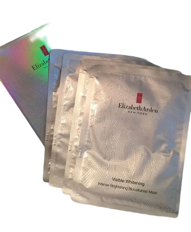 Elizabeth Arden Visible Whitening Intense Brightening Biocellulose Mask~5pcs NIB