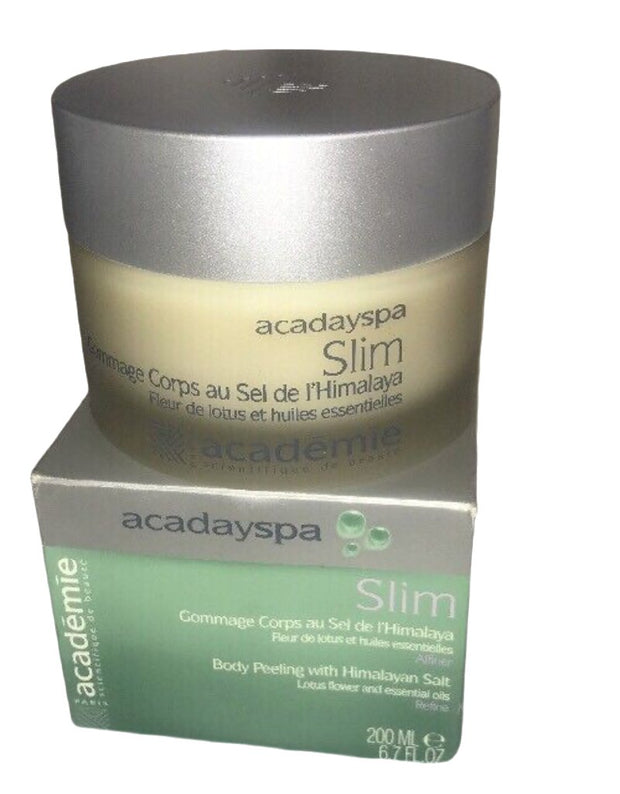 Academie AcadaySpa Slim Body Peeling with Himalayia Salt 200ml/6.7oz~NEW IN BOX