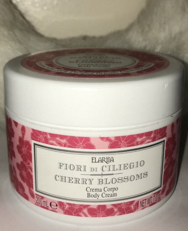 ELARIIA Fiori Di Ciliegio Cherry Blossoms Body Cream 7 oz 200 mL Sealed. NEW