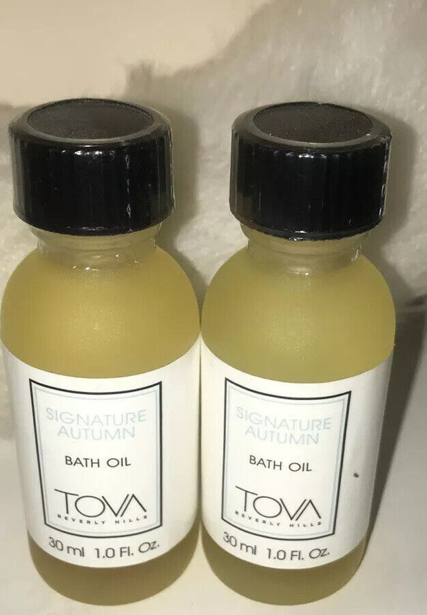 (x2) TOVA Signature Autumn Bath Oil 1 fl. oz. - SEALED