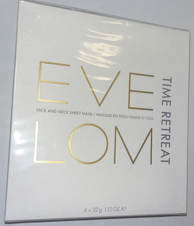 Eve Lom  Face and Neck Sheet Mask . Box of 4 Masks .SEALED